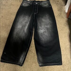 H&M Men's Black Wide-Leg Jeans